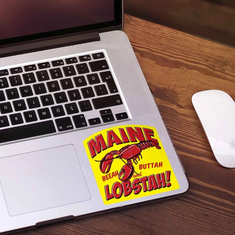 Retroplanet Maine Lobsta Beeah Buttah Die Cut Sticker