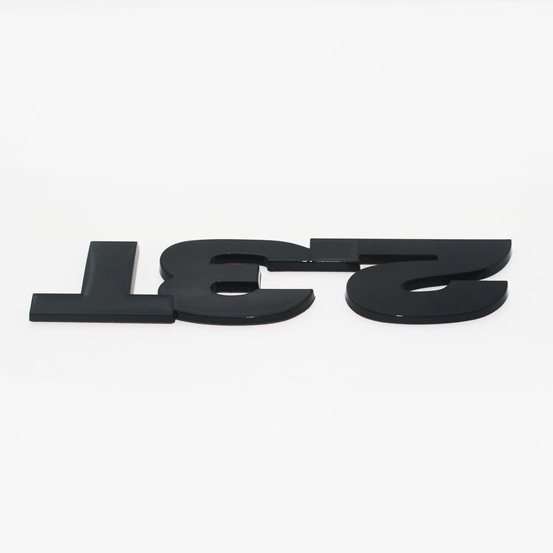 2Pc 2.3T Emblem 3D Badge Sticker Side Door Nameplate with