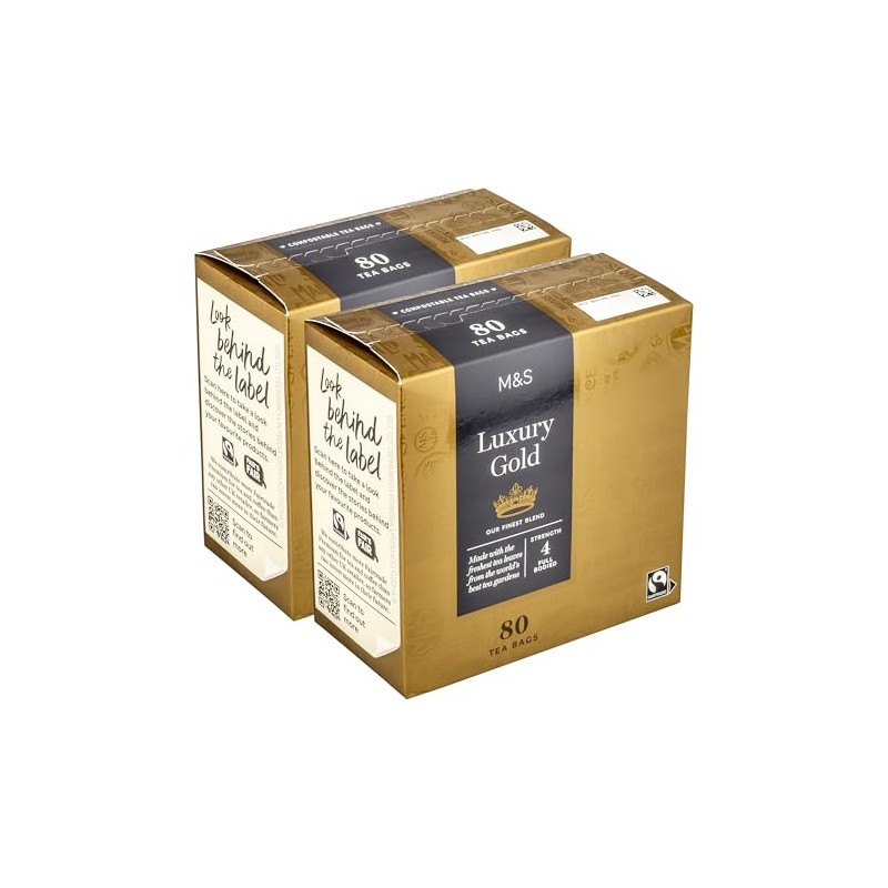 M&S 160 Luxury Gold Tea Bags, Full Bodied Blend, Strength