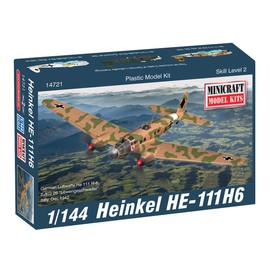 Minicraft HE-111 H6 "Heinkel" Model Kit (1/144 Scale)