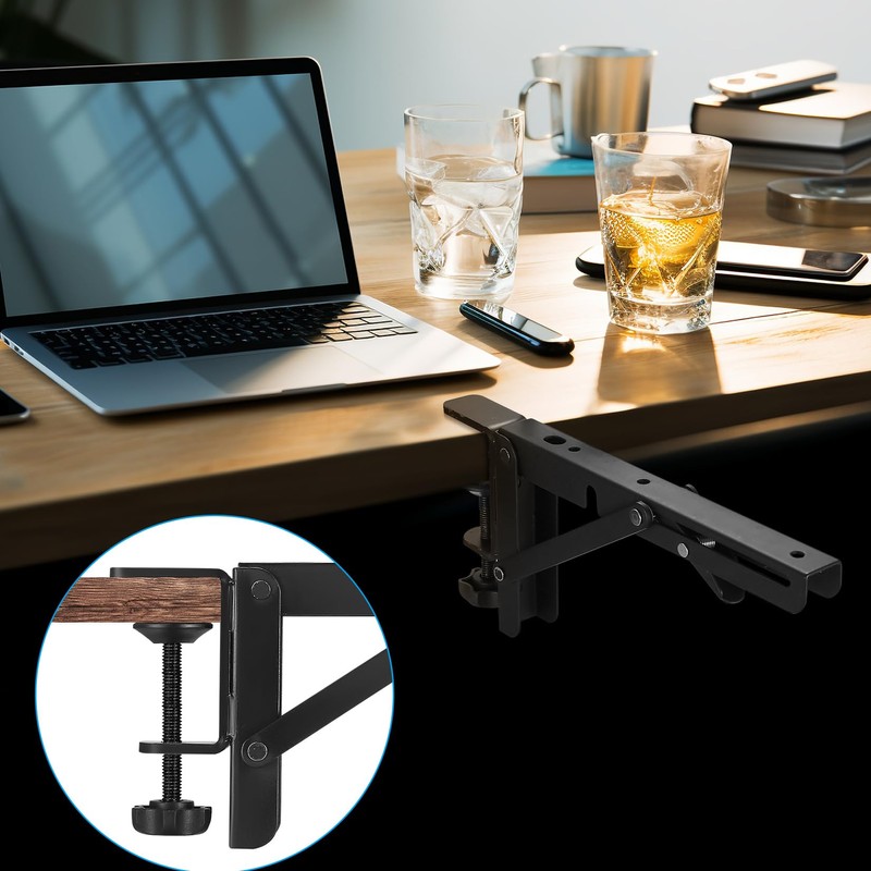 Folding Console Heavy Duty Folding Angle with C Clamp, Hinges