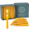 20 Minute Pure Beeswax Candles, Drip-Free Meditation Candles, Mini Taper