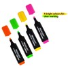Westcott highlighter markers 4 pieces in green, yellow, orange, pink