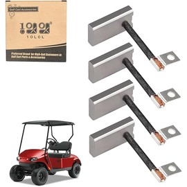 10L0L Golf Cart Starter Generator Brush Kit for Yamaha, EZGO, Club Car, OEM# 81-81200 26658-G01 101869302 JF2-81111-00-00 JF2-H1111-00-00, Set of 4