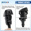PETCHOR 4805742AC Wiper Washer Sprayer Nozzle Fits for 2009-2024 Dodge