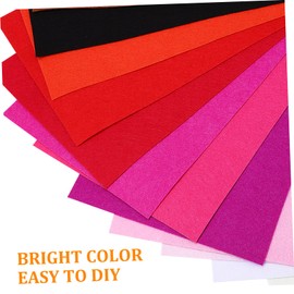 LALAFINA 40 Pcs Rectangle Felt Sheets Thick Nonwoven Fabric for DIY Craft Projects Patchwork Felt for Adults for Home and Classroom Activities
