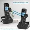 Hellobaby DECT 6.0 Cordless Phone with 2 Handsets, Reliable 1000