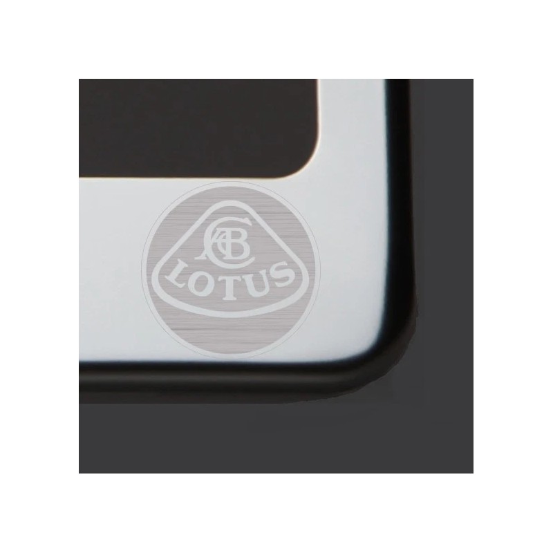 KA T304 Chrome Polished Lotus Laser Etched Engraved License Plate