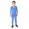EVERYDAY KIDS Boys Light Blue Thermal Top and Bottom Underwear