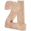 Number 21 Glitter Table Decoration Rose Gold