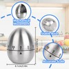 VMUTGA Egg Timer, Mechanical Egg Timer, Egg Shaped Timer Stainless