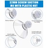 LOZTBUE 8 Threaded Suction Cups, Suction Cup Holder for Electronic