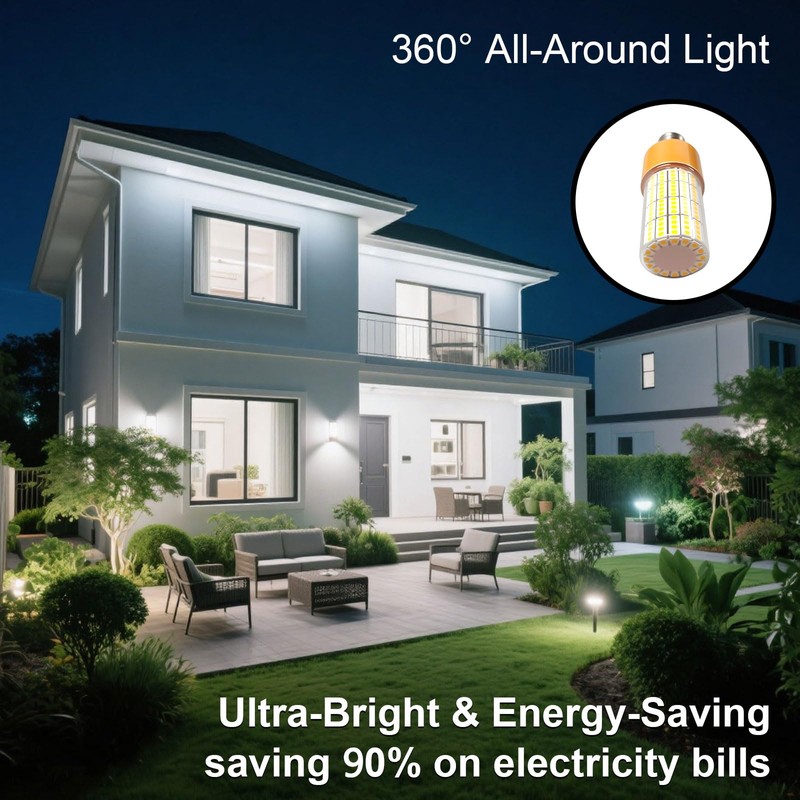 RIUVAO 40W LED Corn Light Bulb, 320W Equivalent 5000LM, 5000K