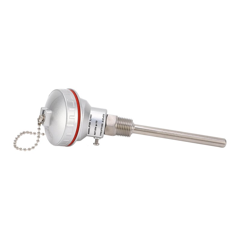 PT100 Temperature Sensor Probe 10 X 100mm PT1/2in Thread 3W