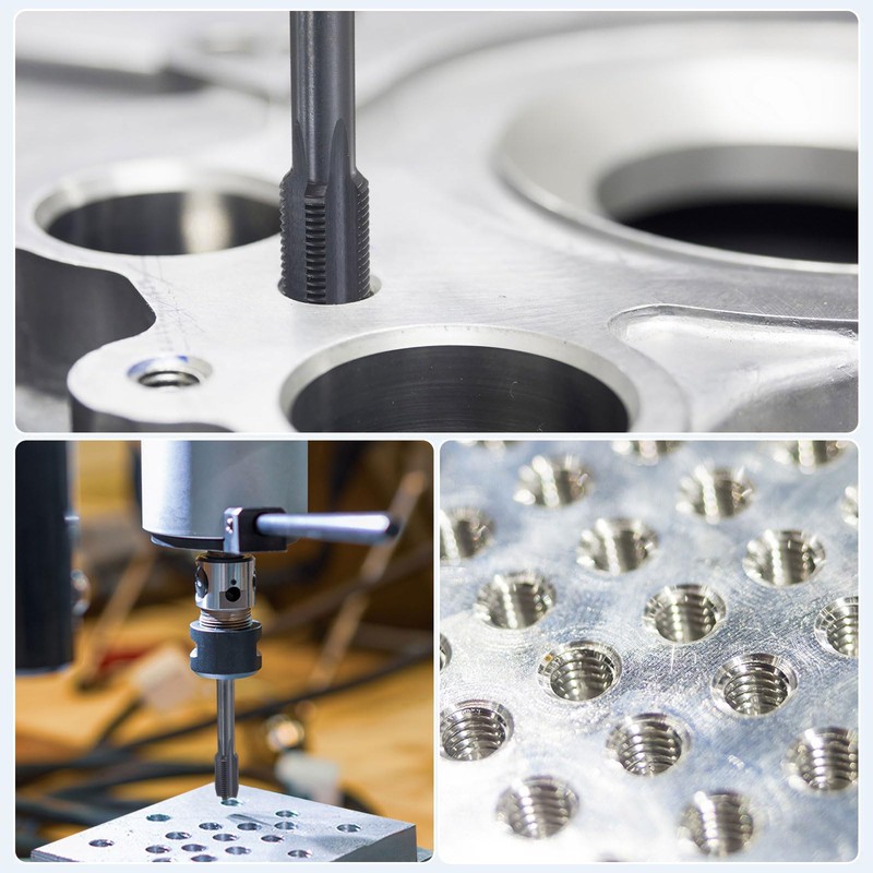 sourcing map Straight Flute Screw Taps M16 x 1.5 H2