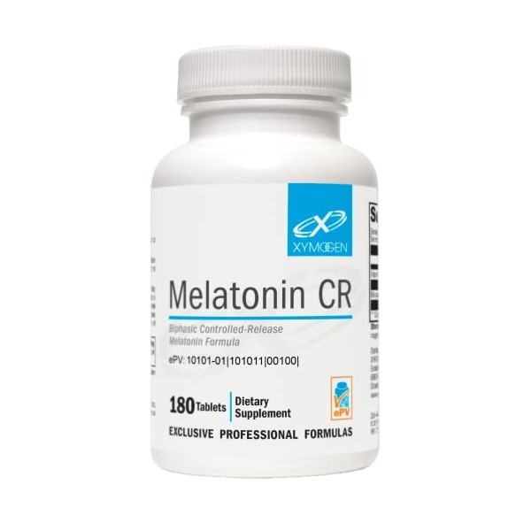 XYMOGEN Melatonin CR - Time Release Melatonin 5mg Supplement with