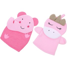FOMIYES 2piezas Guantes Exfoliantes De Ducha Guantes De Baño Exfoliante Corporal