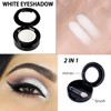 White Eyeshadow Single - Matte Pressed Fine Powder, Highlighter Powder,