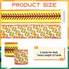 2 Rolls 10 Yards Softball Wired Edge Ribbon 2.5 Inch