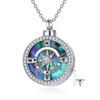 TOUPOP Compass Urn Cremation Jewelry for Ashes for Women 925
