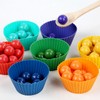 Wooden Peg Board Beads Game Educational Rainbow Clip Beads Puzzle