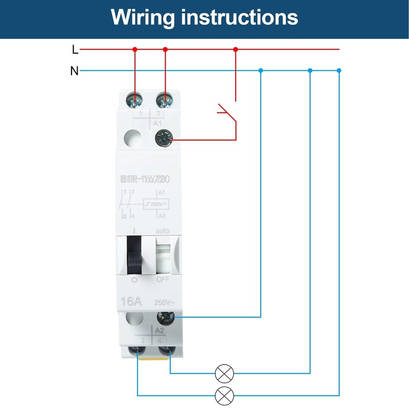 DEWIN Electronic Pulse Relay, 16A AC230V/DC110V Double Voltage Pulse Relay,
