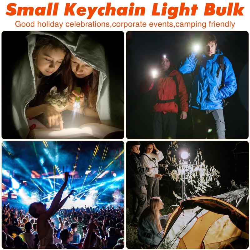 CENNSIOQP 50 Pack Mini Flashlights Compact and Durable 2.55 Inch
