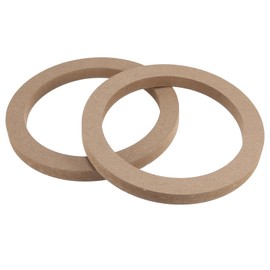 MACHSWON Car 2Pcs Car Speaker Subwoofer Mounting 6.5 Universal Wooden Spacer Rings Adapter Bracket Holder Plate