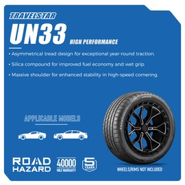 Travelstar UN33 275/55R20 117V XL High Performance All Season Passenger Tire 275/55/20(Tire Only)