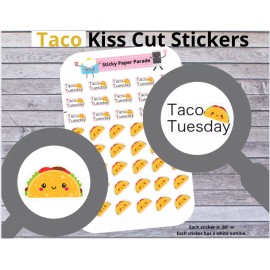 Homemade Tacos Planner Stickers #33 / Planner Stickers  / Journal Stickers / Taco Tuesday