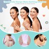 3 Pack Exfoliating Back Scrubber with Handles Exfoliating Washcloth Nylon