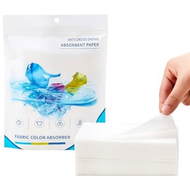 Supvox® 100-Counts Color Catcher Sheets for Mixed Laundry, Single Use Color-Fix Laundry Dye Trapper Sheets, Safe for Fabric, Prevents Color Bleeding, Color-Mix Laundry Essentials
