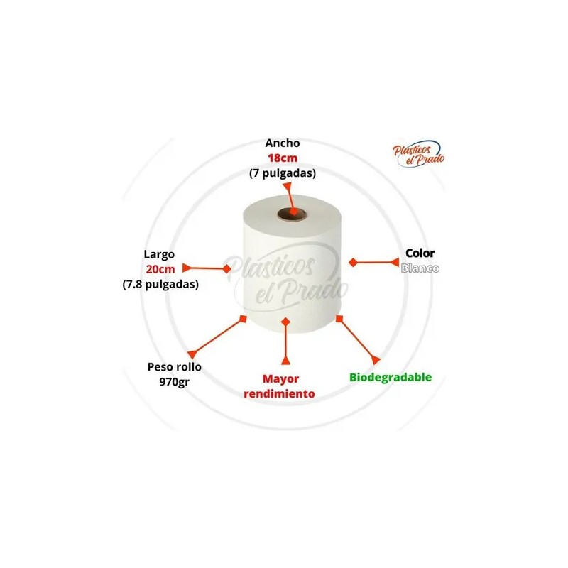 INSTITUCIONAL Rollo de Papel para manos - Pack - 6