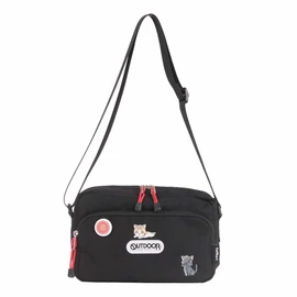 Outdoor Products ODHQ03 Haikyu Collaboration Shoulder Bag, [10] Otokama High School (Black)