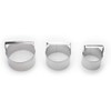 Fox Run Biscuit Cutter Set, 3-Piece Set, 2", 2.5", 3"