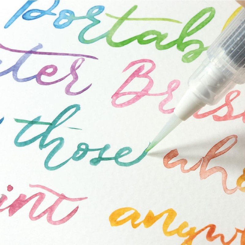 Kuretake KG205-90 Brush Pen, Water Brush Pen, Water Book, Surface