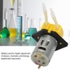 DC12V Yellow Micro Water Liquid Peristaltic Pump For Aquarium Lab