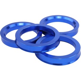 YANANG Anillos centrales de aleación de aluminio de 56.1 a 72.6 (4 unidades) Hubring 72.6 a 56.1 ID=56.1 mm OD=72.6 mm
