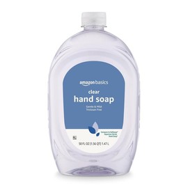 Gentle & Mild Clear Liquid Hand Soap Refill, Triclosan-Free, 50 Fl Oz (Pack of 2) (Previously Solimo) Nail Comfort - Scent: 50 Fl Oz (Pack of 2)
