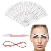 KGDUYC 1 Set Eyebrow Stamp Stencil – 12 Pieces Eyebrow