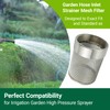 2Inch Garden Hose Strainer, 58MM Garden Hose Inlet Strainer Mesh
