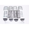 4 x 8" Galvanized Swivel Bunk Bracket Kit Compatible For