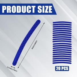 20PCS Reflective Car Wheel Decorative Stripe Stickers, Night Safety Warning Tape Sticker, Anti-Scratch Tire Rims Sticker, Universal Car Exterior Accessories Fluorescent Auto Decals for Motocycle Bike