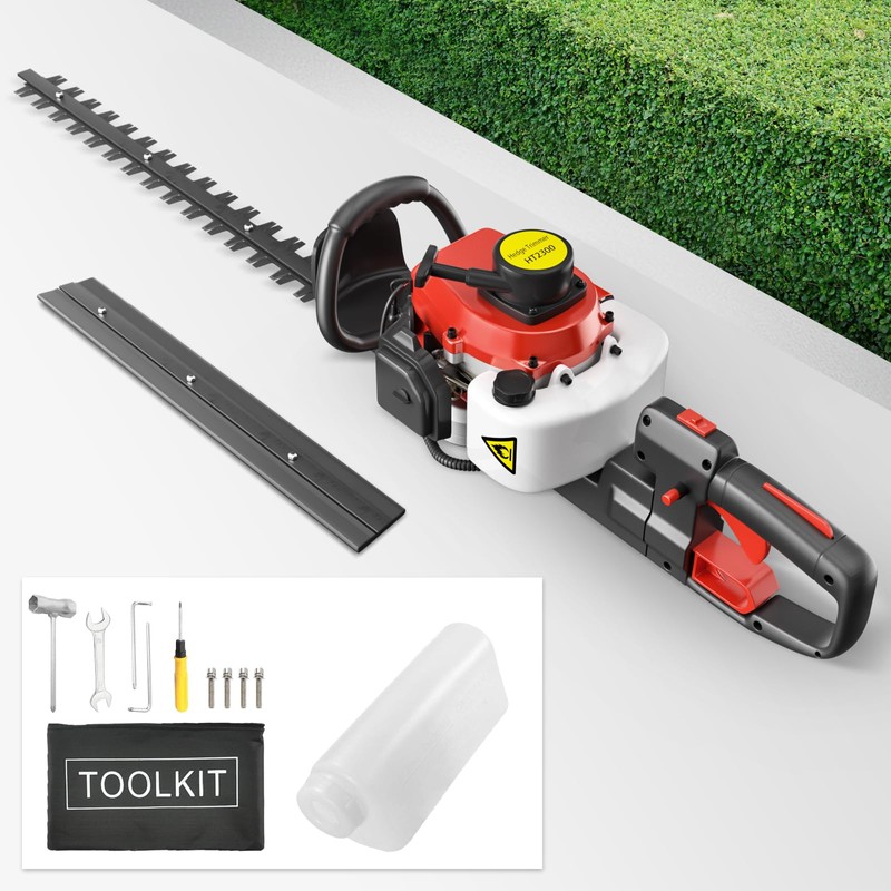 24-Inch 26cc 2 Cycle Gas Powered Dual Sided Hedge Trimmer