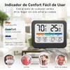 Termómetro Higrómetro Digital para Interior, Monitor de Temperatura y Humedad