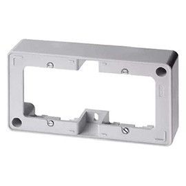 Berker 10300069 Surface-mounted, accessories Surface-mounted frame 2gang polar white, glossy