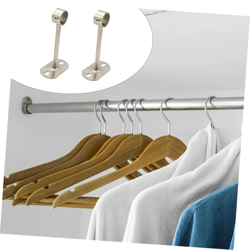 MAGICLULU 2Pcs Heavy Duty Ceiling Mount Rod Brackets for Curtain