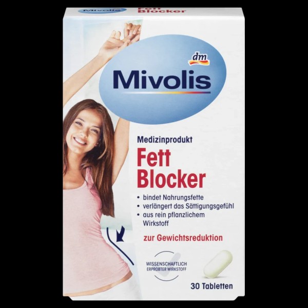 Mivolis Fat Blocker DM, 30 Tablets