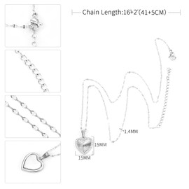 MIMITLTY Adjustable 16+2 Inch Stainless Steel Pendant Necklace for Women – 5 Unique Fashion Charms with Gift Box (Gold/Silver)