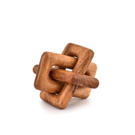 EDHAS Coffee Tables 3 Link Wooden Knot Decorative Living Room Decor Unique Appearance Durable Accessories (5" X 5" X 5")